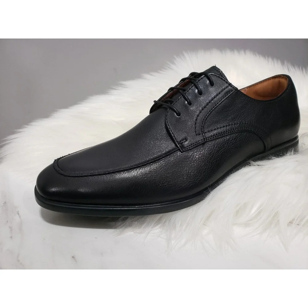 NEW NO BOX SZ 7.5 Florsheim Zaffiro 15206-221 Moc Toe BLACK Leather Penny Loafer